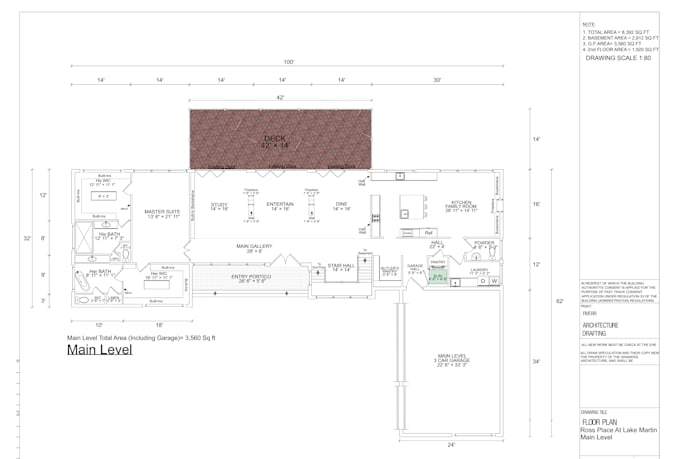 architectural and construction drawings in autocad for permit